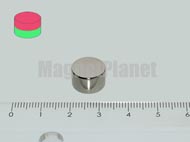 12x8 mm N45 NEODYM m�gnes korong