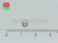 4x4 mm N45 NEODYM m�gnes korong