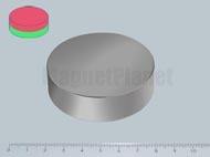 60x20 mm N45 NEODYM m�gnes korong