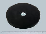 POT-S-S 88x8 NEODYM r�gz�t� m�gnes s�llyesztett furattal, gumibevonattal