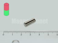 5x12.5 mm N45 NEODYM m�gnes r�d